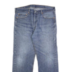 LEVI'S 505 Mens Jeans Blue Regular Straight Denim Medium W38 L30 Classic Zip