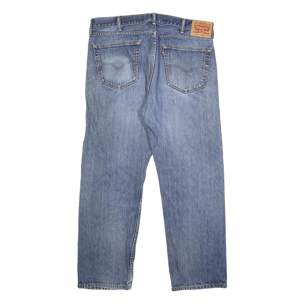 LEVI'S 505 Mens Jeans Blue Regular Straight Denim Medium W38 L30 Classic Zip
