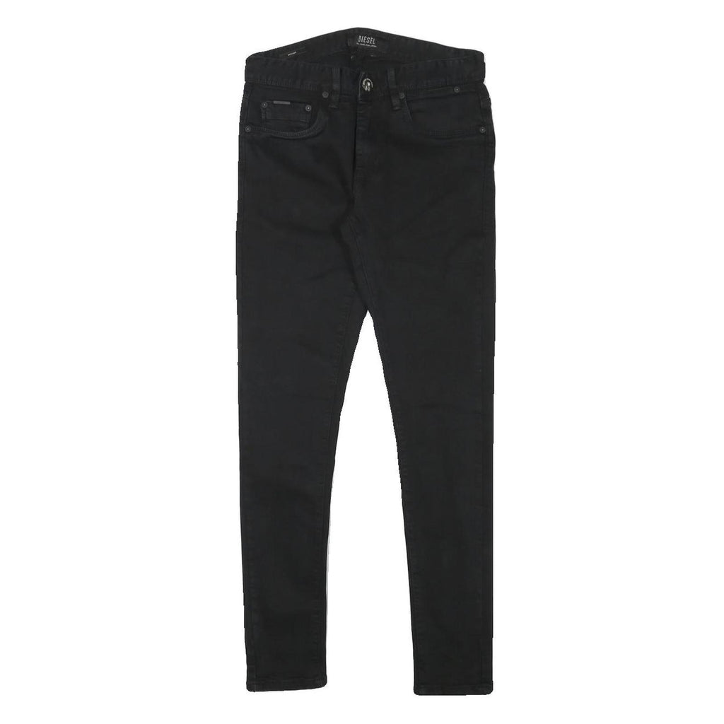 DIESEL Womens Jeans Black Slim Skinny Denim W27 L27 Stylish Zip Closure