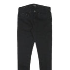 DIESEL Womens Jeans Black Slim Skinny Denim W27 L27 Stylish Zip Closure