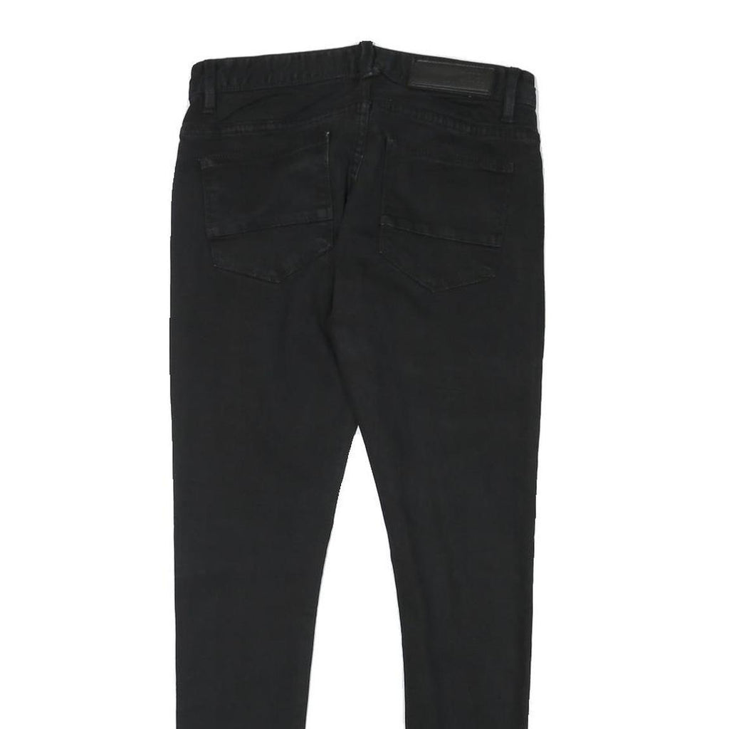 DIESEL Womens Jeans Black Slim Skinny Denim W27 L27 Stylish Zip Closure