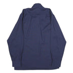 MASCOT Mens Navy Blue Workwear Shirt S Cotton Blend Button Long Sleeve