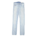DIESEL Womens Slim Light Blue Denim Jeans W26 L32 Stylish Cotton Blend Zip