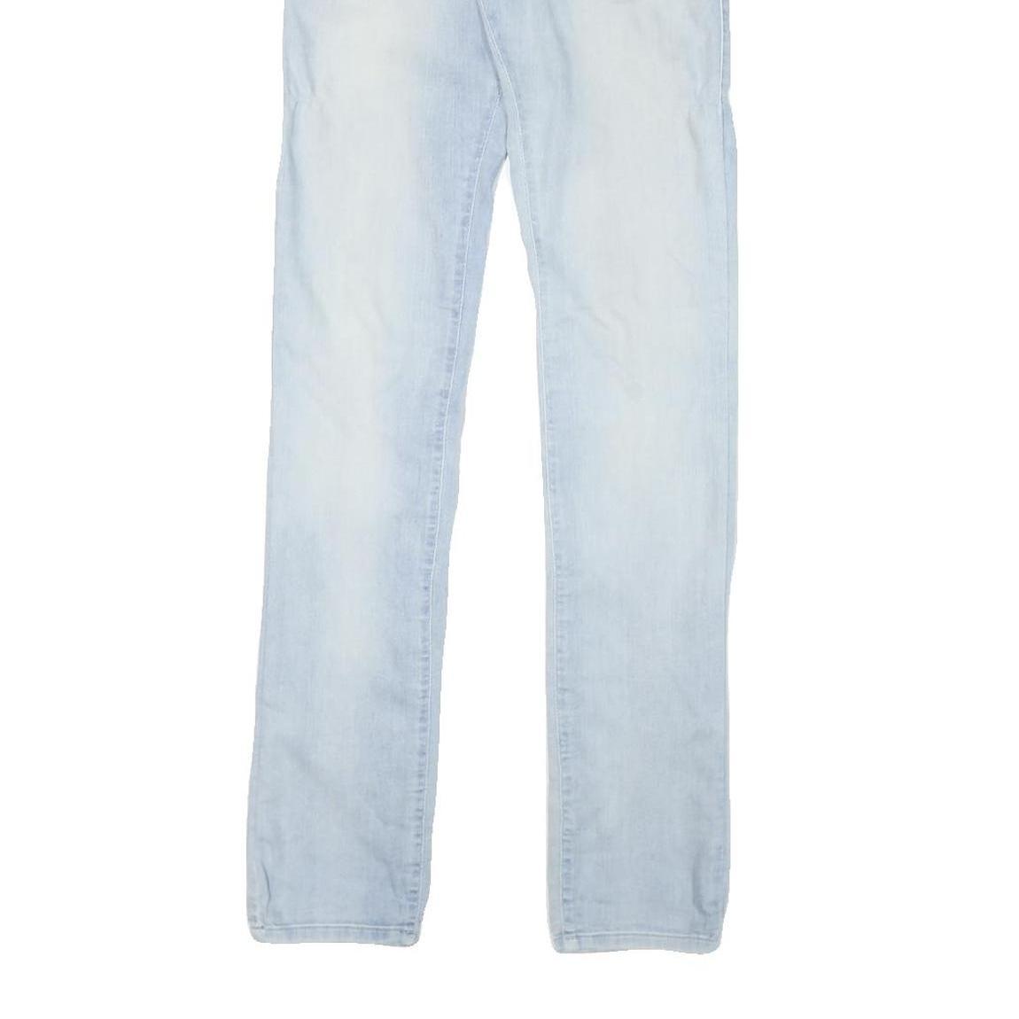 DIESEL Womens Slim Light Blue Denim Jeans W26 L32 Stylish Cotton Blend Zip