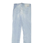 DIESEL Womens Slim Light Blue Denim Jeans W26 L32 Stylish Cotton Blend Zip