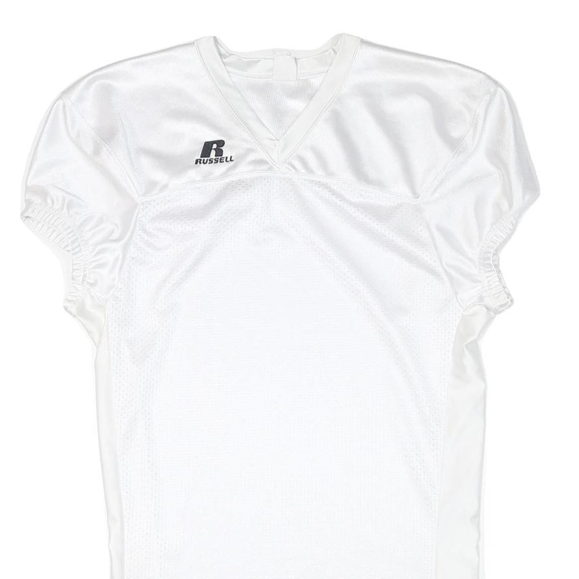 RUSSELL ATHLETIC Womens White Plain Day Polyester Blend Short Sleeve Dress M