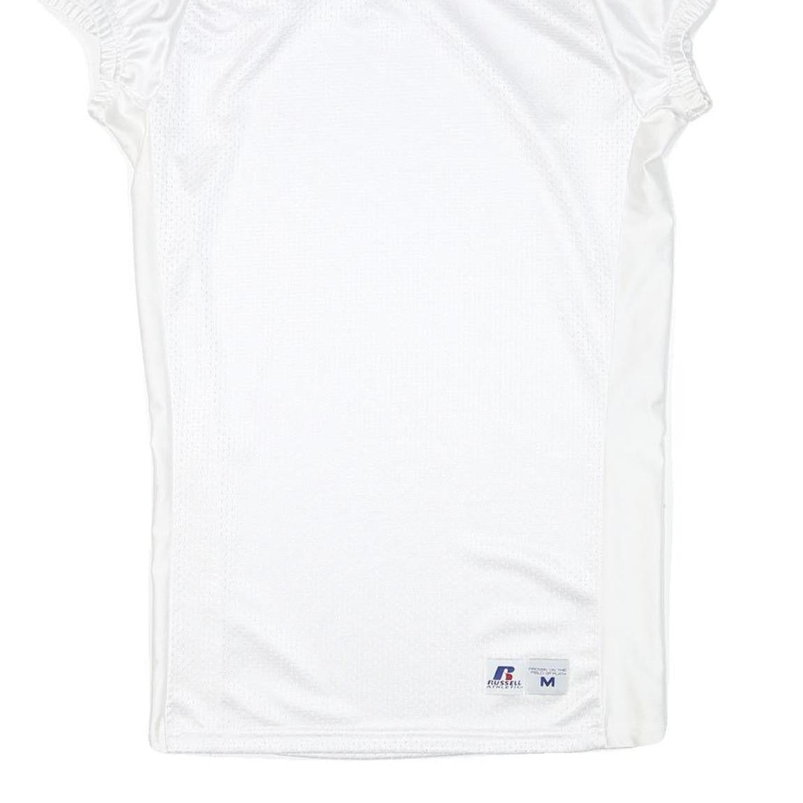 RUSSELL ATHLETIC Womens White Plain Day Polyester Blend Short Sleeve Dress M