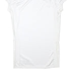 RUSSELL ATHLETIC Womens White Plain Day Polyester Blend Short Sleeve Dress M