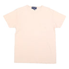 RALPH LAUREN Mens Cream Cotton Blend Pocket T-Shirt M Short Sleeve Crew Neck