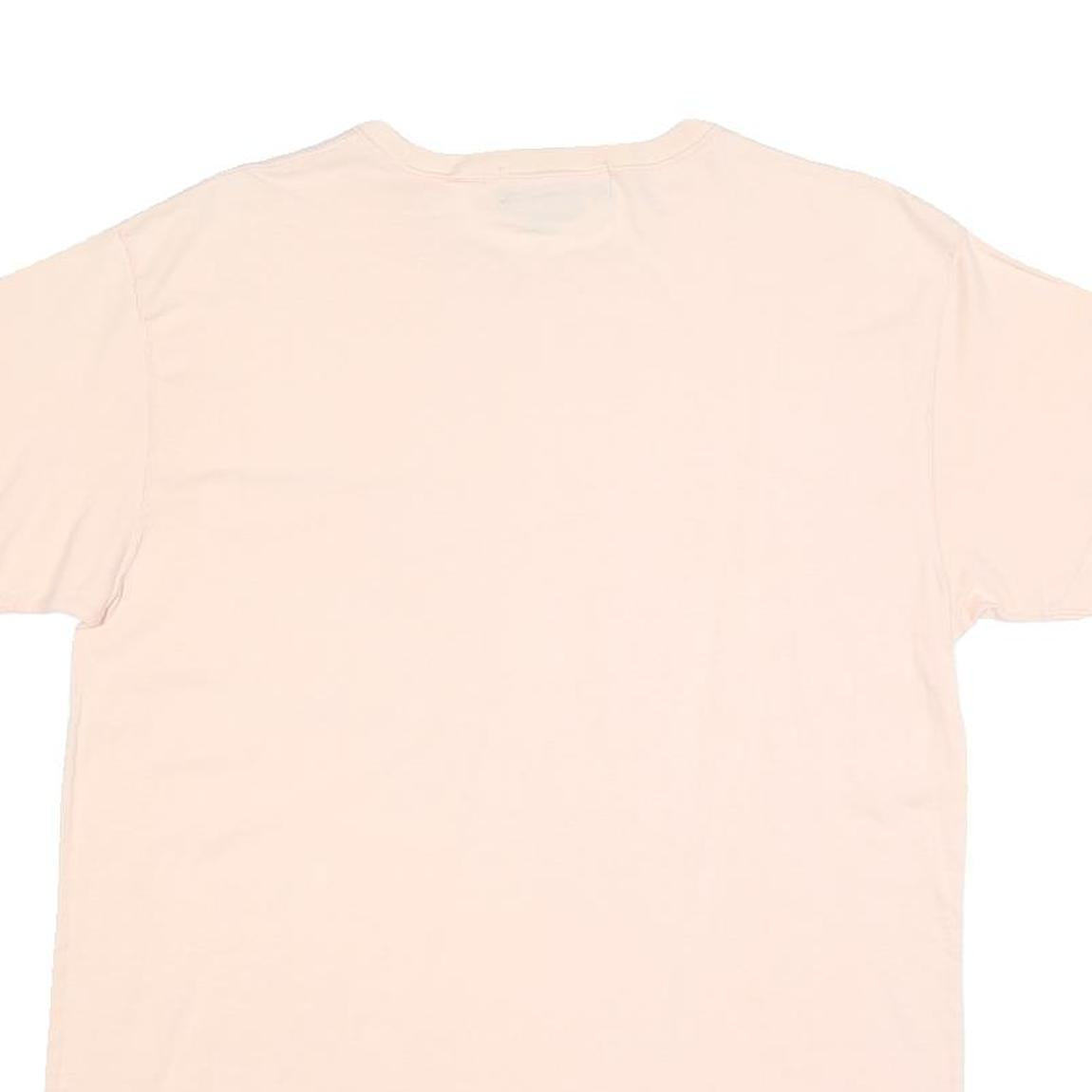 RALPH LAUREN Mens Cream Cotton Blend Pocket T-Shirt M Short Sleeve Crew Neck