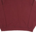 CHAMPION Mens Maroon Crew Neck L Cotton Blend Logo Sweatshirt Pullover