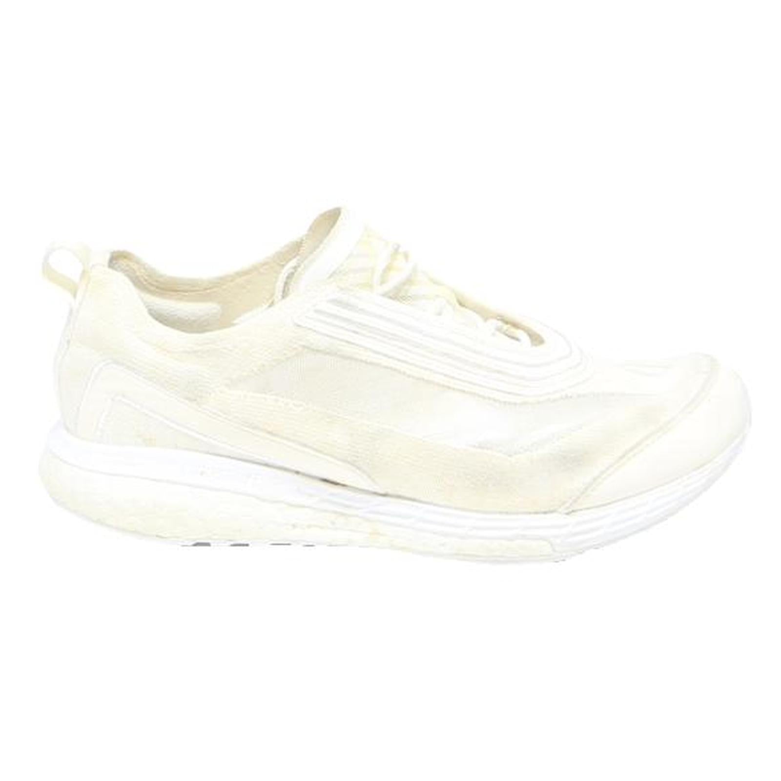 ADIDAS Womens Low Top Trainers Synthetic White UK 4 Lightweight Sports Footwear