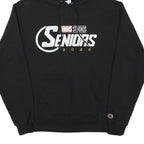 CHAMPION Mens Black Seniors 2020 Pullover Hoodie M Cotton Blend