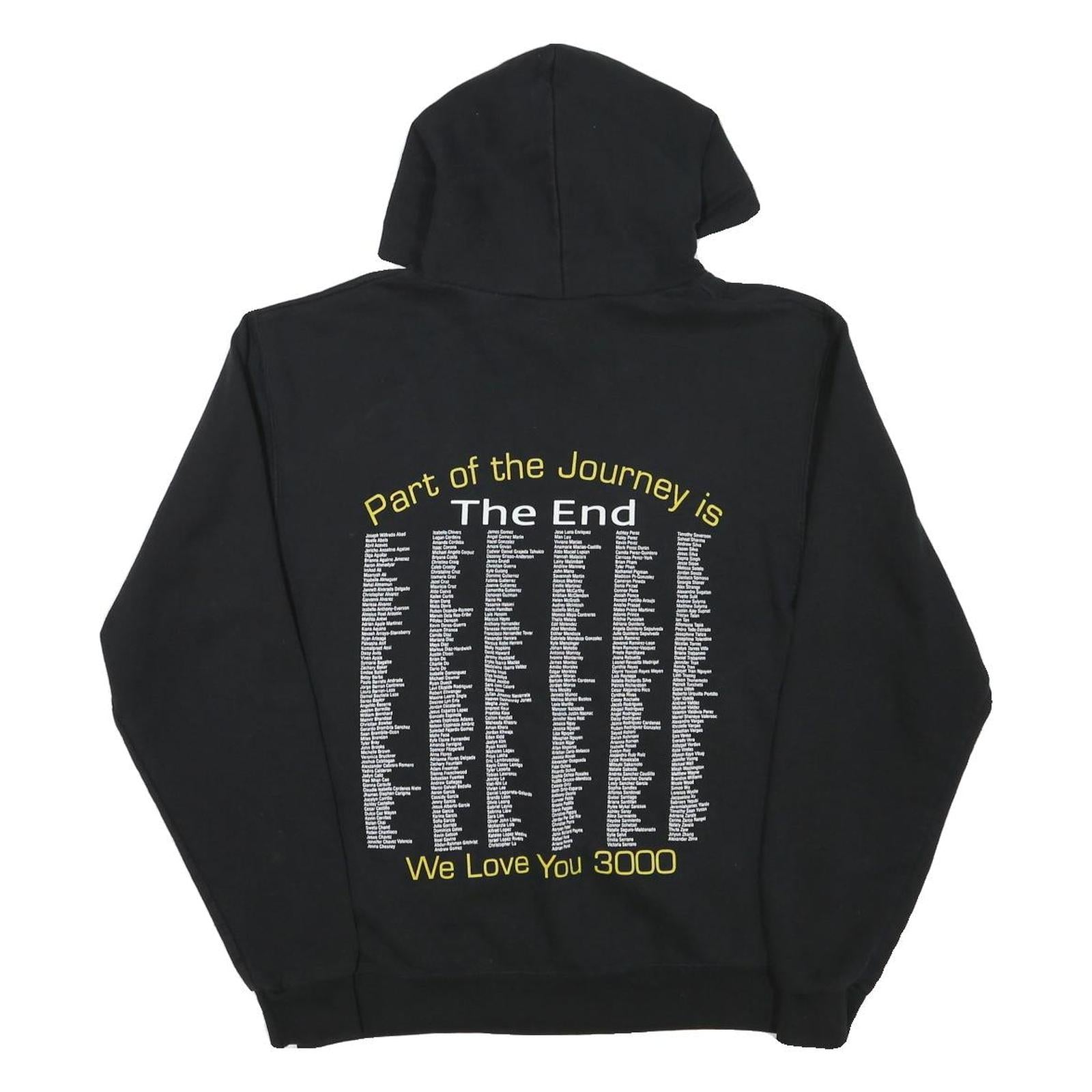 CHAMPION Mens Black Seniors 2020 Pullover Hoodie M Cotton Blend