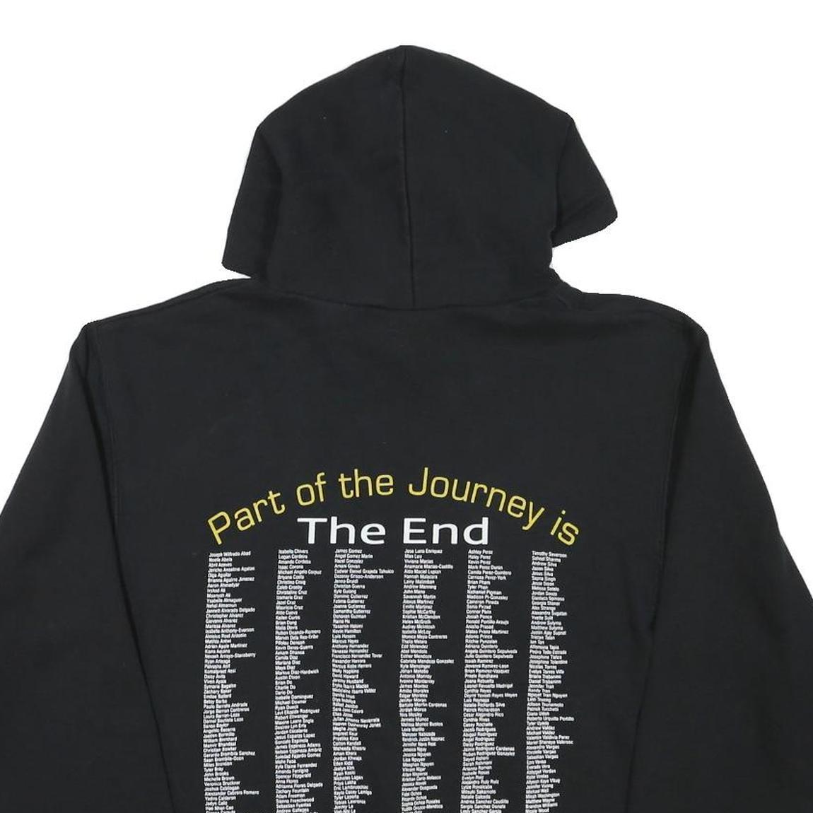 CHAMPION Mens Black Seniors 2020 Pullover Hoodie M Cotton Blend