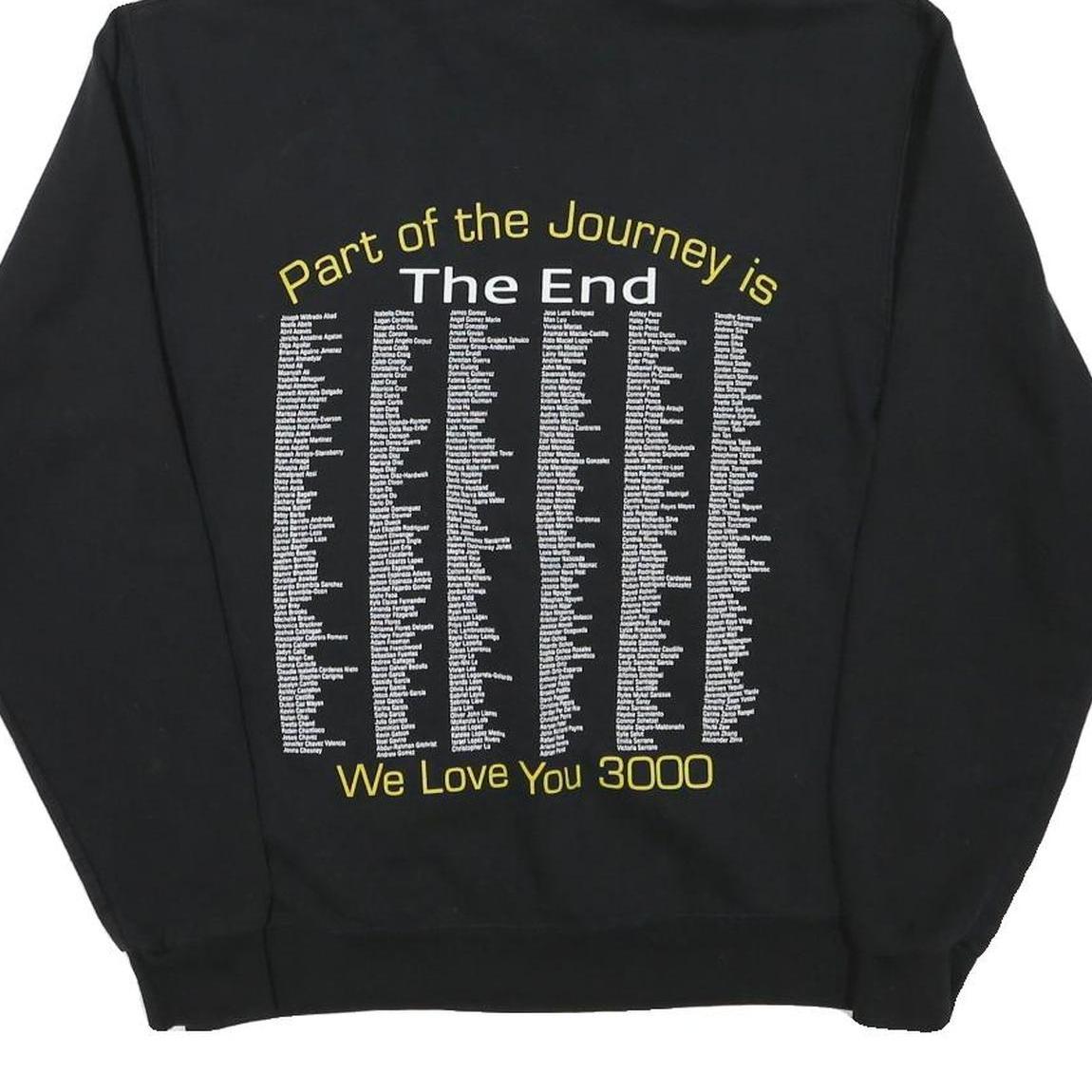 CHAMPION Mens Black Seniors 2020 Pullover Hoodie M Cotton Blend