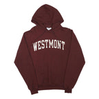 CHAMPION Mens Maroon Westmont Pullover Hoodie S Cotton Blend Casual