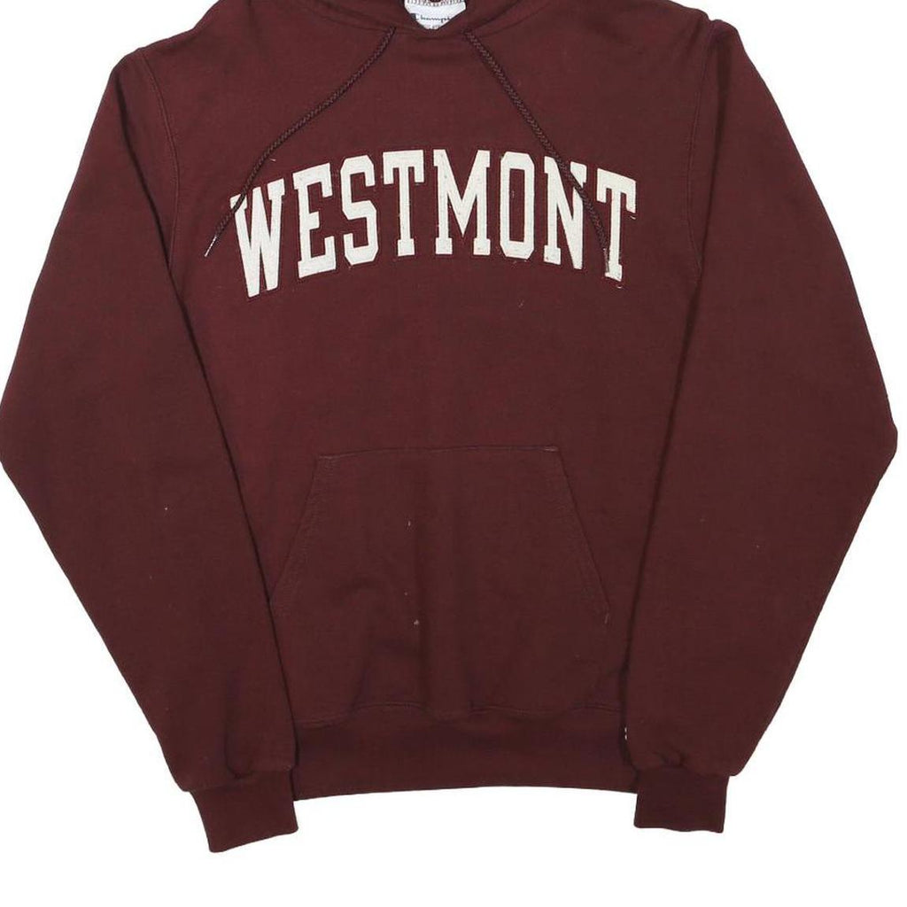 CHAMPION Mens Maroon Westmont Pullover Hoodie S Cotton Blend Casual