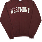 CHAMPION Mens Maroon Westmont Pullover Hoodie S Cotton Blend Casual