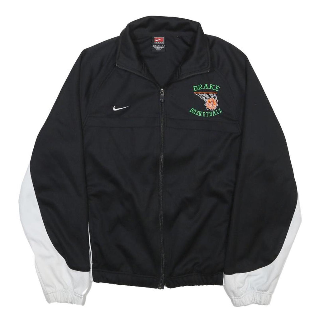 NIKE Womens Black & White Drake Basketball Zip Jacket M Polyester Sportswear