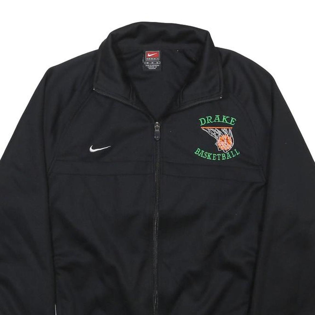 NIKE Womens Black & White Drake Basketball Zip Jacket M Polyester Sportswear