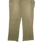 DICKIES Mens Cotton Blend Beige Regular Cargo Trousers W32 L28 Workwear Zip