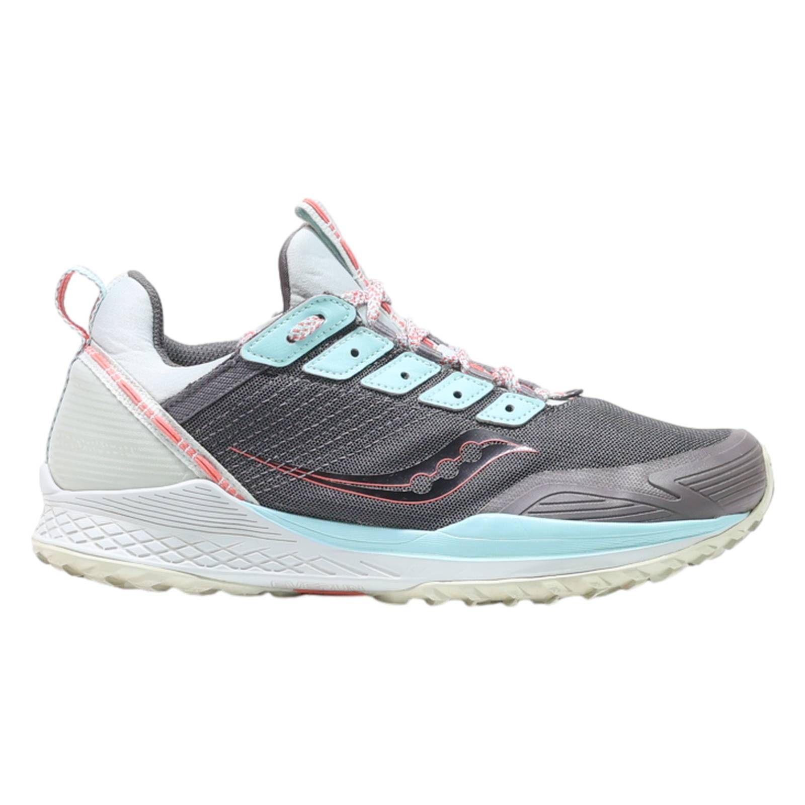 SAUCONY Sneaker Trainers Grey Synthetic Womens UK 7.5