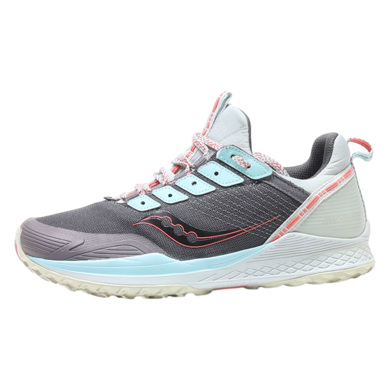 SAUCONY Sneaker Trainers Grey Synthetic Womens UK 7.5