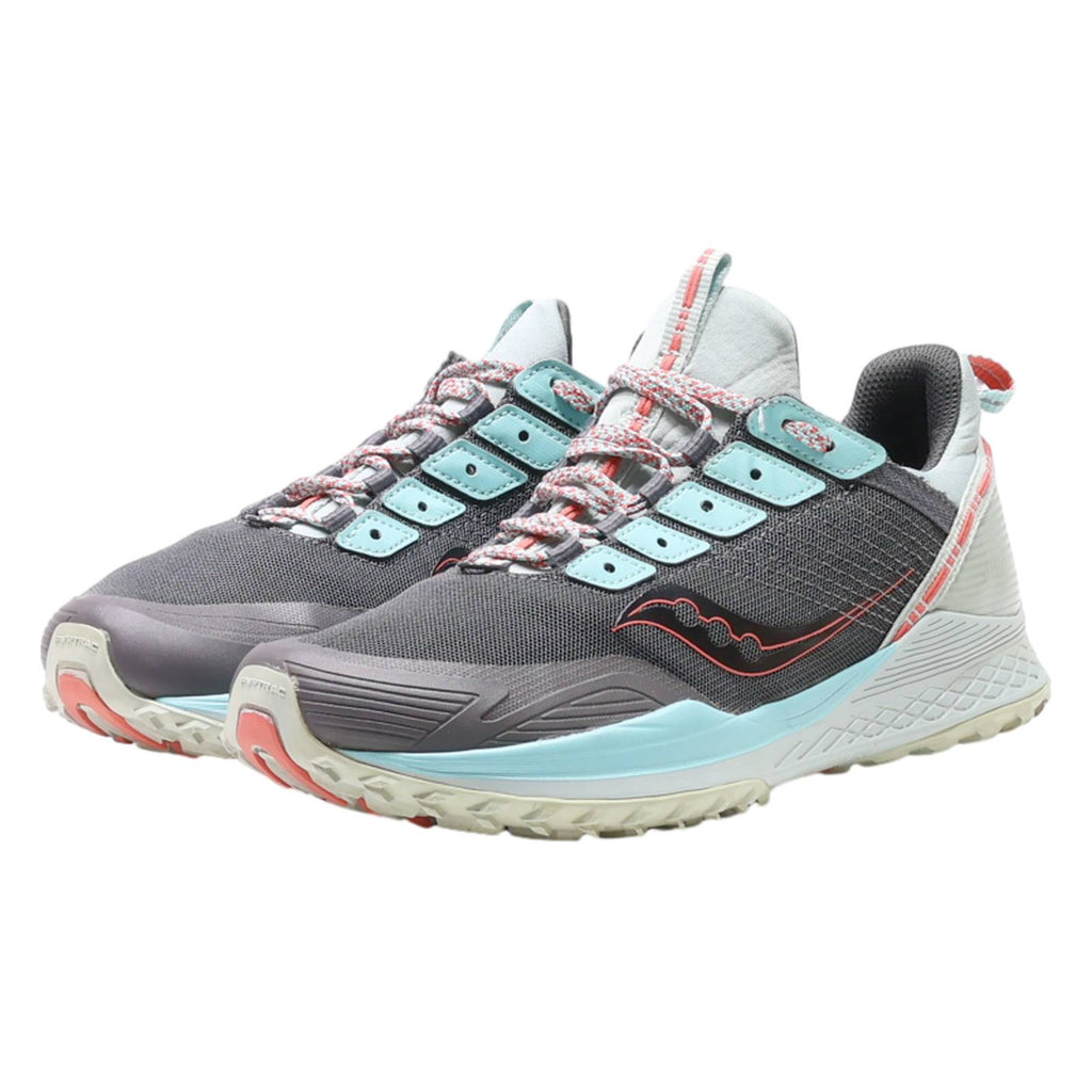 SAUCONY Sneaker Trainers Grey Synthetic Womens UK 7.5
