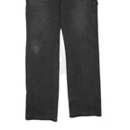 DICKIES Mens Black Regular Straight Denim W36 L33 Workwear Zip Closure Jeans