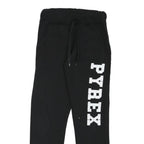 PYREX Mens Joggers Black M W26 L27 Cotton Blend Regular Tapered Fit Casual Wear