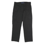 DICKIES Mens Black Regular Fit Straight Trousers W34 L30 Workwear Cargo Style