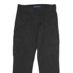 DICKIES Mens Black Regular Fit Straight Trousers W34 L30 Workwear Cargo Style