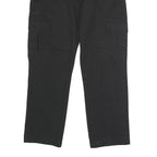 DICKIES Mens Black Regular Fit Straight Trousers W34 L30 Workwear Cargo Style