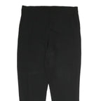 PAZA SEMPIONE Womens Polyester Black Relaxed Straight Trousers W25 L26 Classic