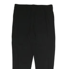 PAZA SEMPIONE Womens Polyester Black Relaxed Straight Trousers W25 L26 Classic