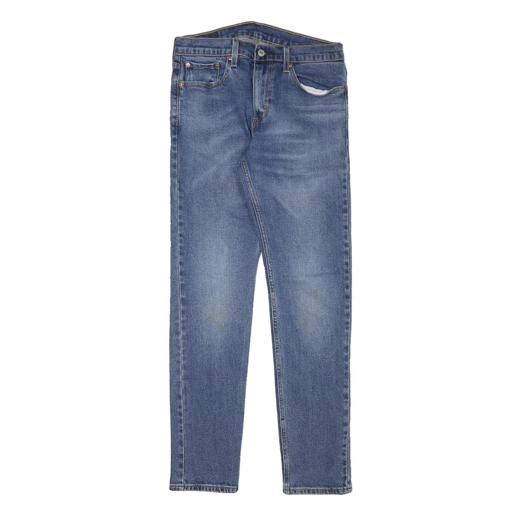 LEVI'S 512 Mens Slim Blue Denim Medium W30 L30 Jeans Cotton Blend Zip