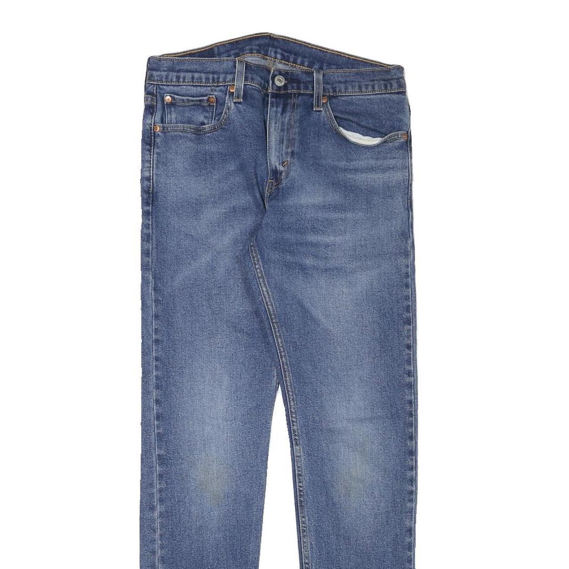 LEVI'S 512 Mens Slim Blue Denim Medium W30 L30 Jeans Cotton Blend Zip