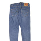 LEVI'S 512 Mens Slim Blue Denim Medium W30 L30 Jeans Cotton Blend Zip