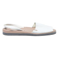OPPA Womens White Leather Strappy Sandals UK 7 Comfortable Casual Summer
