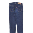 LEVI'S 710 Womens Jeans Blue Slim Skinny Denim Medium W25 L29 Stretch Zip