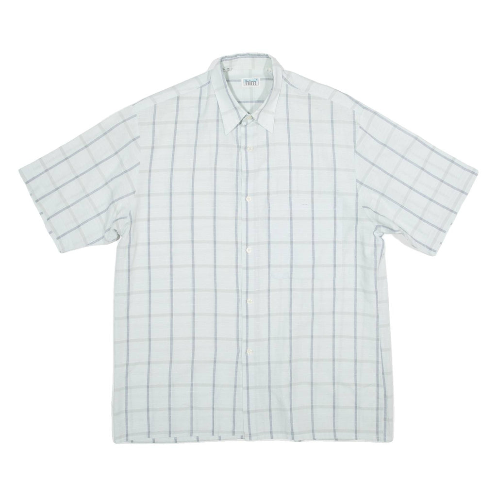 HIM Mens Shirt Blue Gingham L