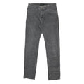 MASSIMO DUTTI Mens Slim Grey Cotton Blend Trousers W31 L30 Stylish Zip Closure