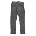 MASSIMO DUTTI Mens Slim Grey Cotton Blend Trousers W31 L30 Stylish Zip Closure