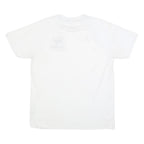 AIR JORDAN Mens White RV Cross Country Graphic T-Shirt L Short Sleeve Crew Neck