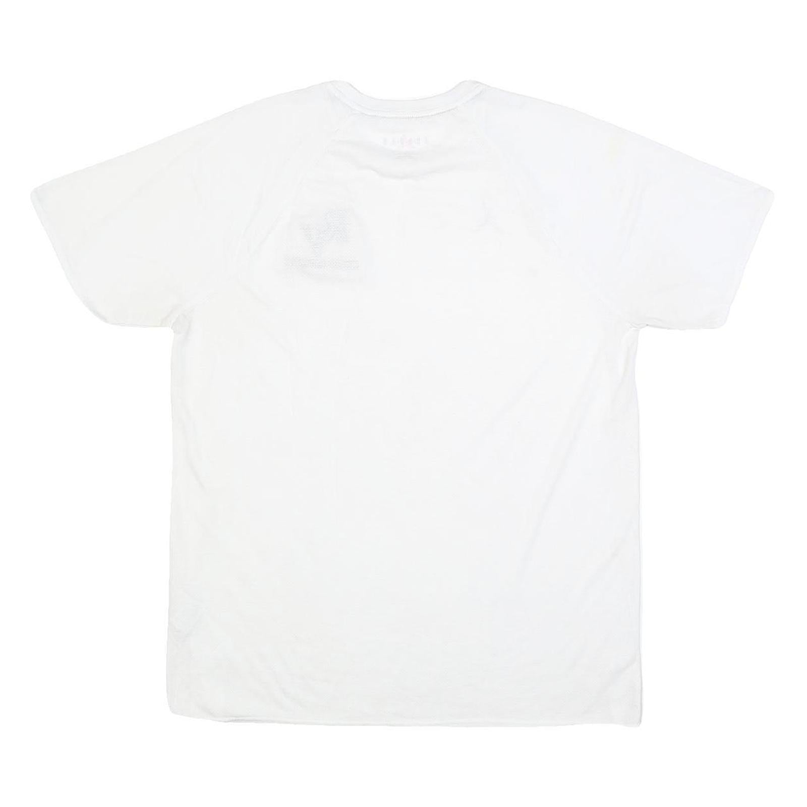 AIR JORDAN Mens White RV Cross Country Graphic T-Shirt L Short Sleeve Crew Neck