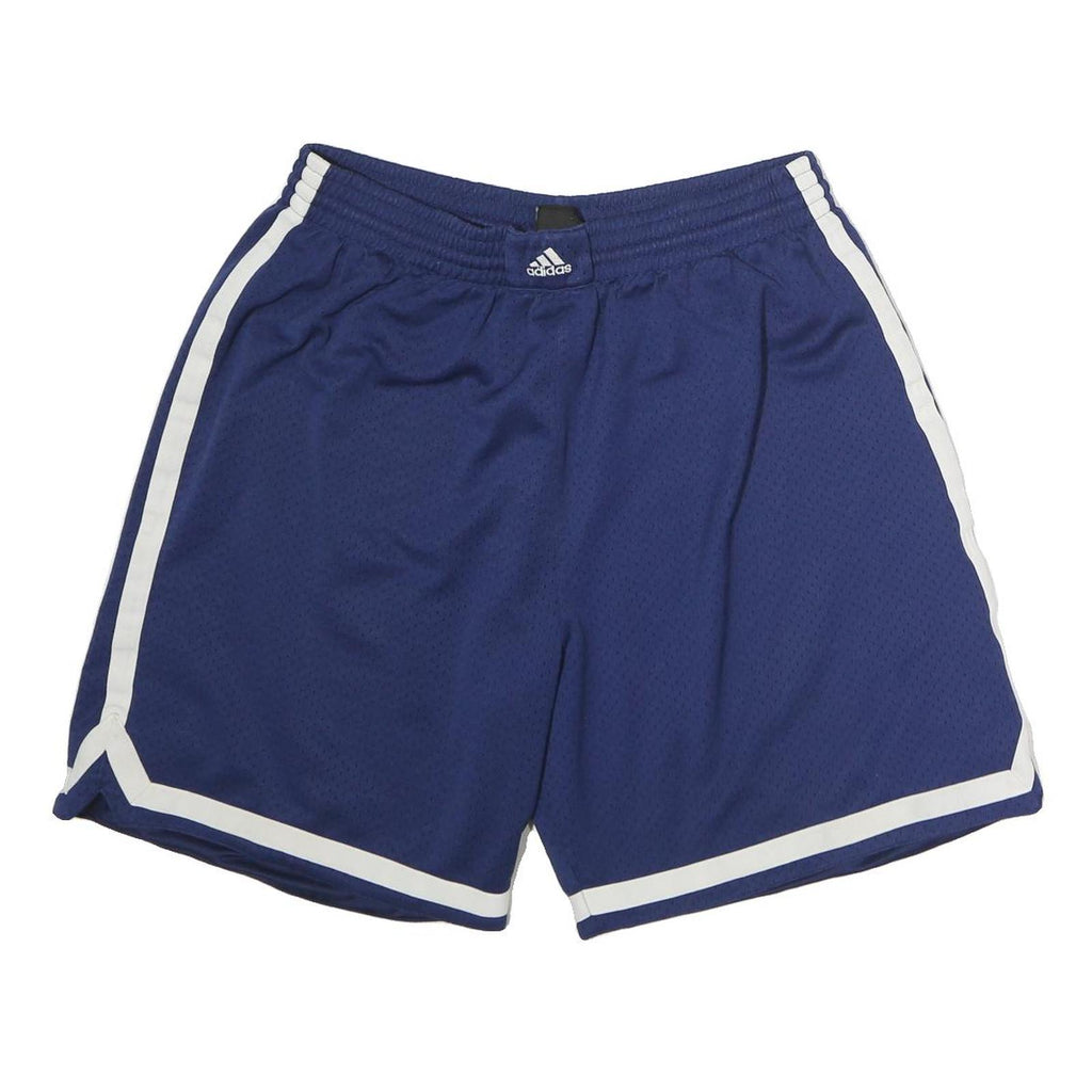 ADIDAS Mens Shorts Blue Casual Polyester XL W38 Three Stripe Sport Style