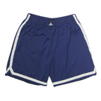 ADIDAS Mens Shorts Blue Casual Polyester XL W38 Three Stripe Sport Style