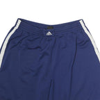 ADIDAS Mens Shorts Blue Casual Polyester XL W38 Three Stripe Sport Style
