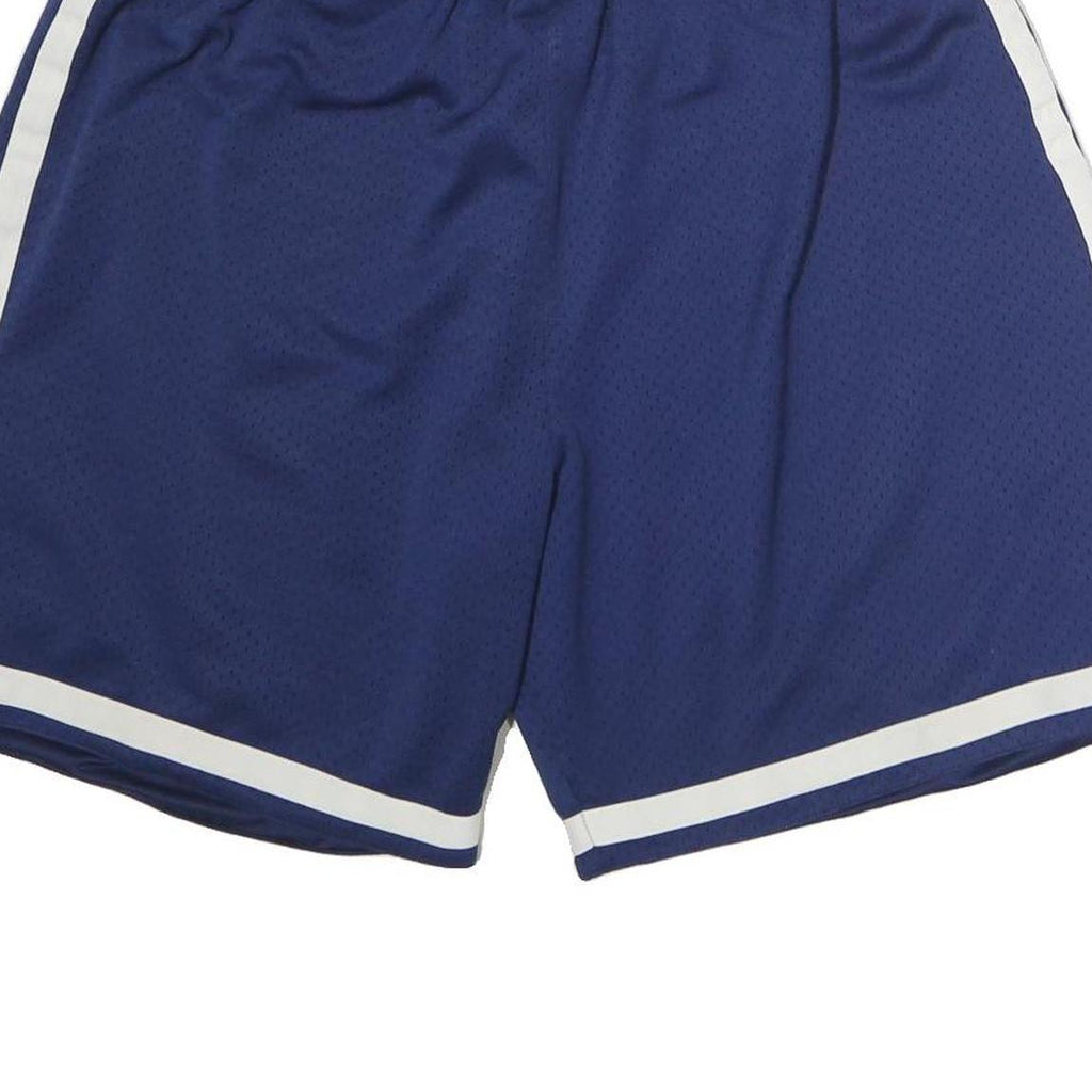 ADIDAS Mens Shorts Blue Casual Polyester XL W38 Three Stripe Sport Style